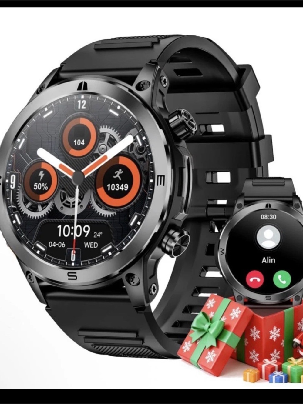 Haulvean Sports Smartwatch with Call & Fitness Tracking